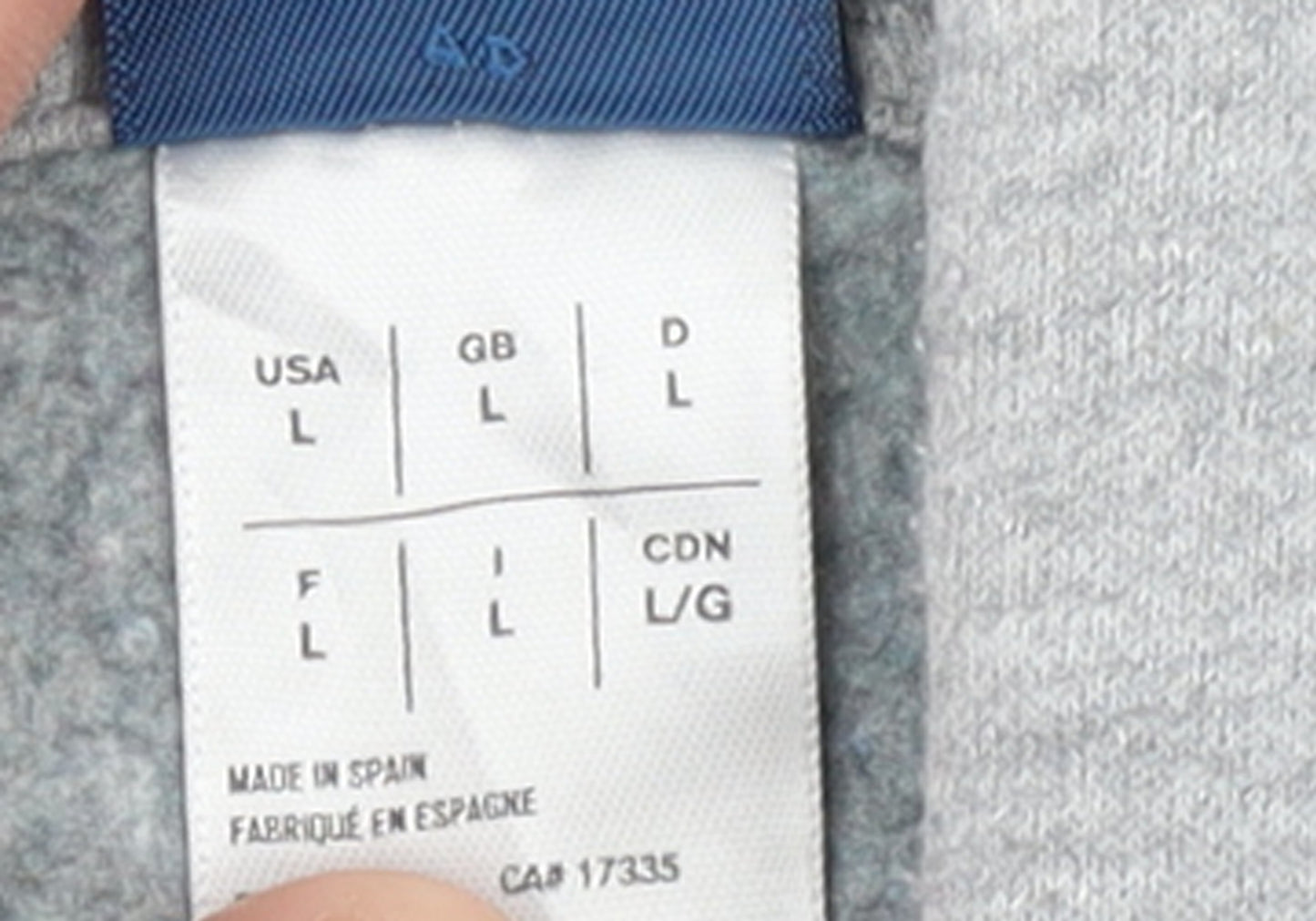 Reebok Women's Grey Pullover Hoodie L Logo Graphic Sweatshirt