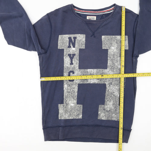 Tommy Hilfiger Men’s Blue NYC Graphic Pullover Sweatshirt Size S