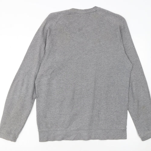 Reebok Men's Grey Pullover Sweatshirt Crew Neck M Sports Fleece