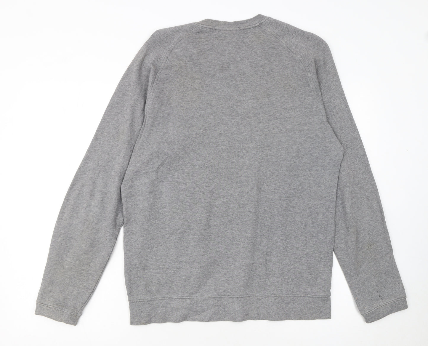 Reebok Men's Grey Pullover Sweatshirt Crew Neck M Sports Fleece