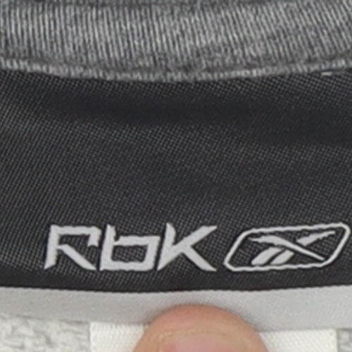 Reebok Men's Grey Pullover Sweatshirt Crew Neck M Sports Fleece