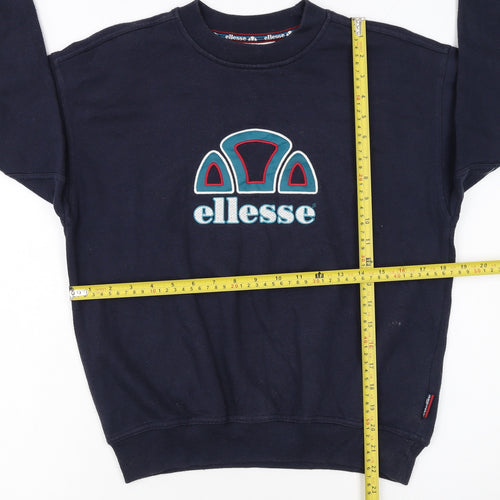 Ellesse Boys Blue L Pullover Fleece Sweatshirt with Logo