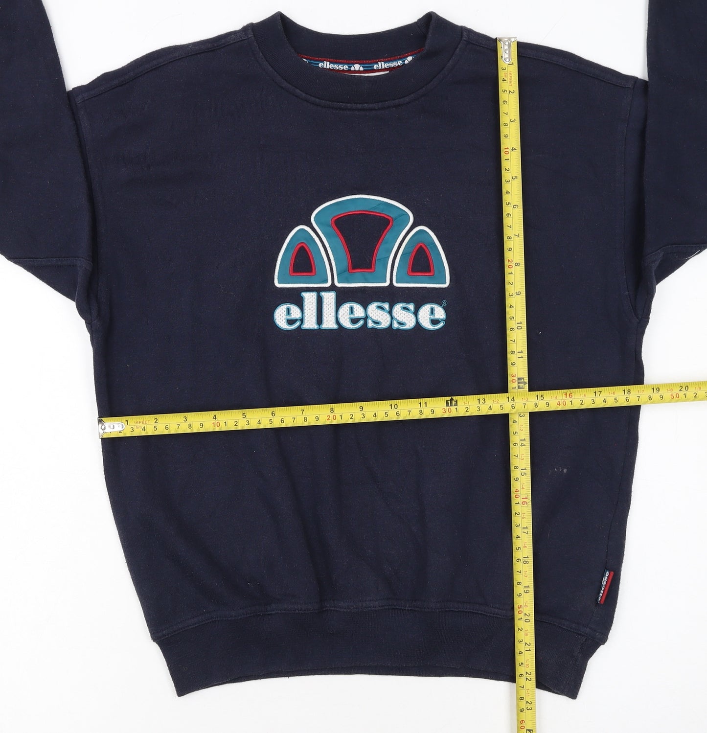 Ellesse Boys Blue L Pullover Fleece Sweatshirt with Logo