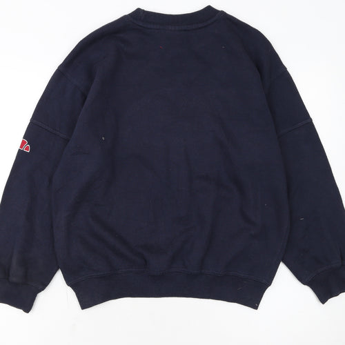 Ellesse Boys Blue L Pullover Fleece Sweatshirt with Logo