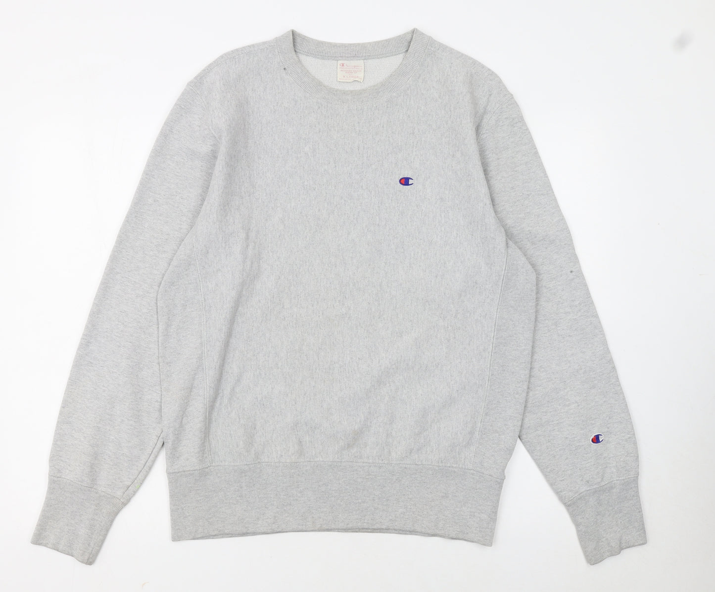 Champion Men's Grey XL Reverse Weave Pullover Sweatshirt