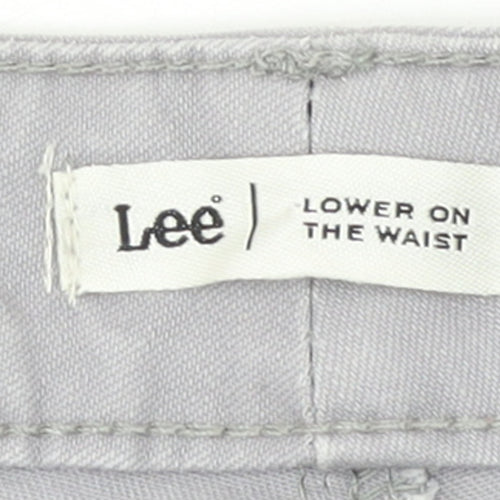Lee Women’s Grey Capri Jeans Size 18 Plus Low Rise Stretch Denim