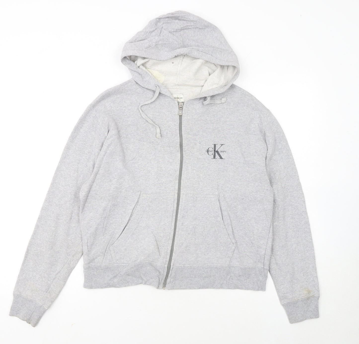 Calvin Klein Jeans Women’s Grey Full Zip Hoodie Size M