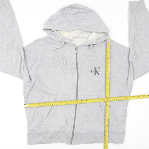 Calvin Klein Jeans Women’s Grey Full Zip Hoodie Size M
