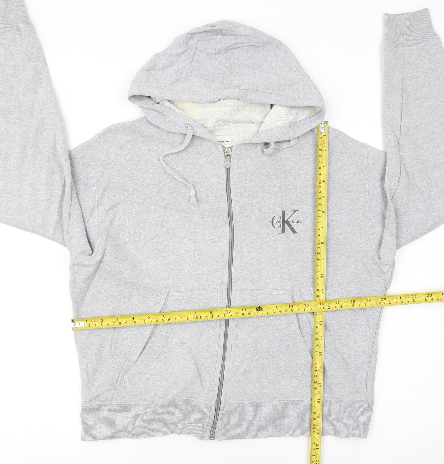 Calvin Klein Jeans Women’s Grey Full Zip Hoodie Size M