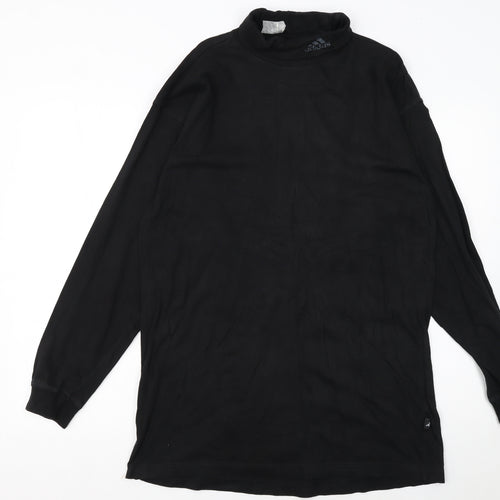 Adidas Women's Black Long Sleeve Pullover Sweatshirt Size 14