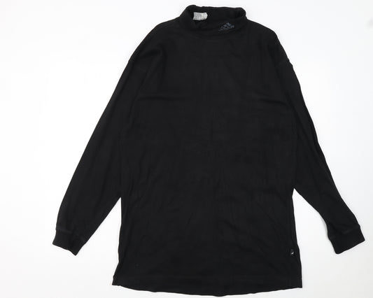 Adidas Women's Black Long Sleeve Pullover Sweatshirt Size 14