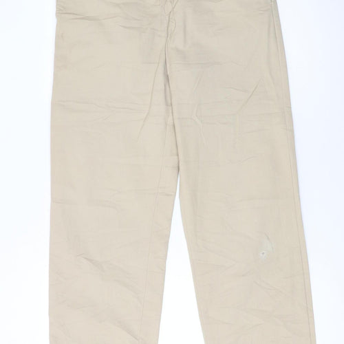 Carhartt Men's Beige Chino Trousers Size 27 Regular Fit