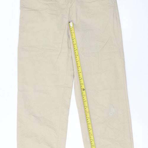 Carhartt Men's Beige Chino Trousers Size 27 Regular Fit
