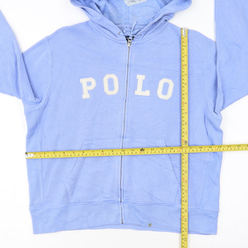 Ralph Lauren Sport Women's Blue Full Zip Hoodie Size L