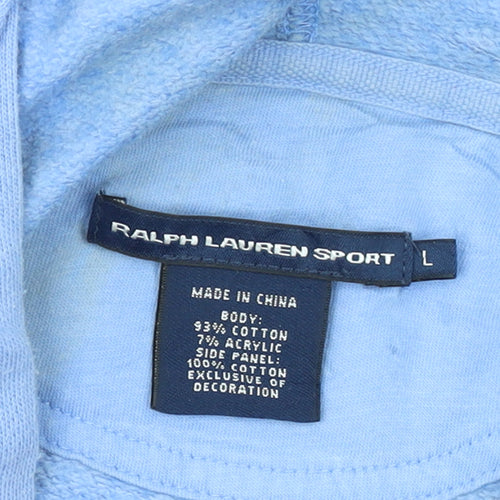 Ralph Lauren Sport Women's Blue Full Zip Hoodie Size L