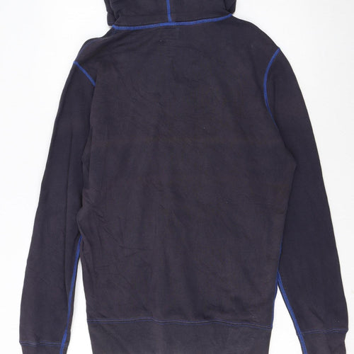 Diesel Womens Black Hoodie Small Pullover Graphic Print Casual