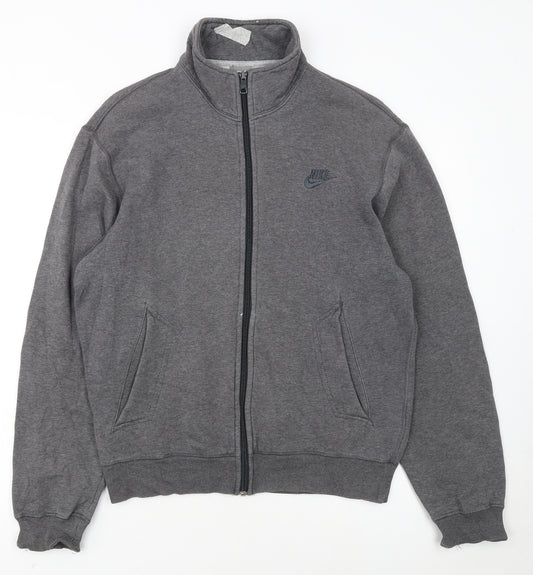 Nike Women's Grey Track Jacket Small Full Zip Sportswear