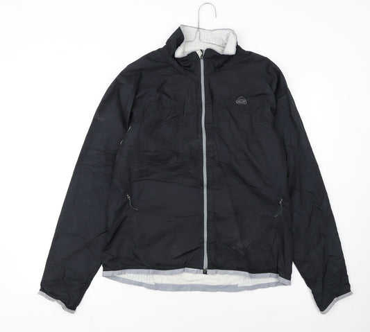 Nike ACG Womens Black Windbreaker Jacket Size 14 Lightweight Full Zip