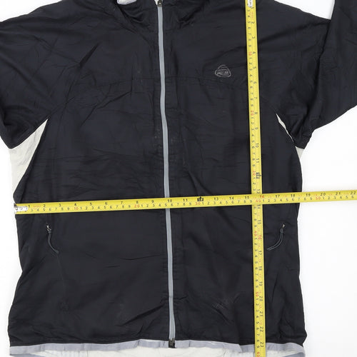 Nike ACG Womens Black Windbreaker Jacket Size 14 Lightweight Full Zip