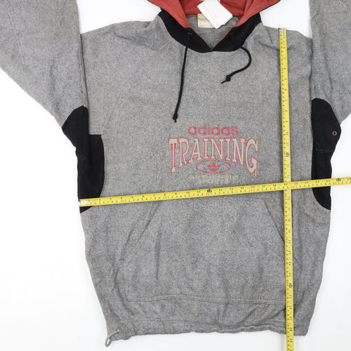 Adidas Women’s Grey Pullover Hoodie XL Training Fleece Sport Style