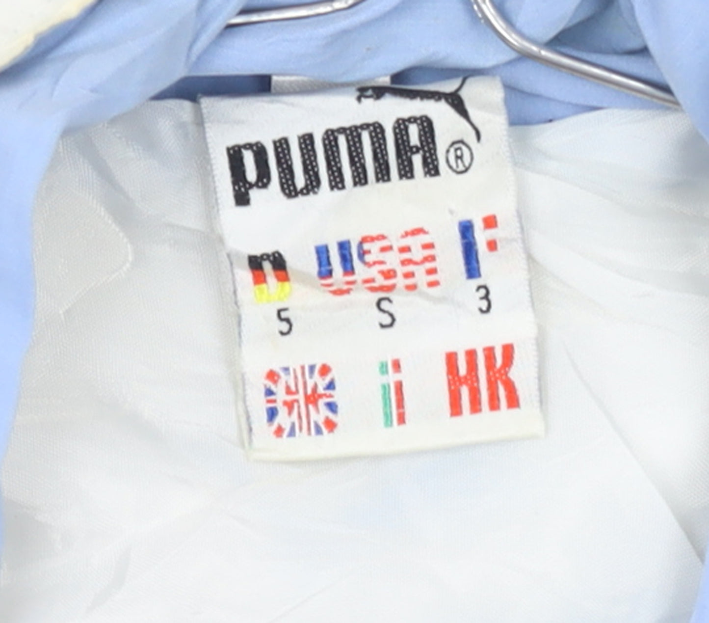 Puma Womens Blue 80s Retro Colourblock Track Jacket Size S