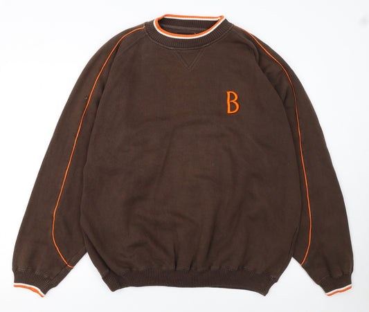 Puma Mens Brown XL Crew Neck Sports Sweatshirt NFL Pullover
