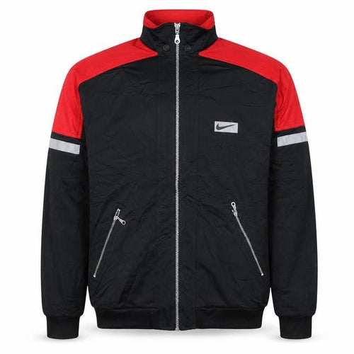 Nike Men's Black Red Reflective Track Jacket Size S Polyester