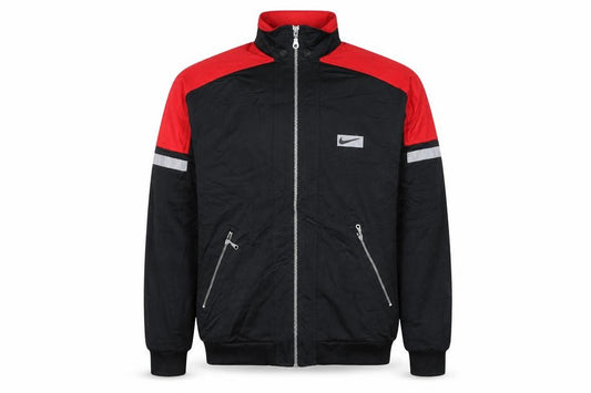 Nike Men's Black Red Reflective Track Jacket Size S Polyester
