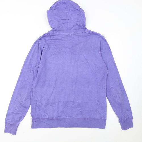 Nike Women's Purple Full Zip Hoodie Size L with Logo