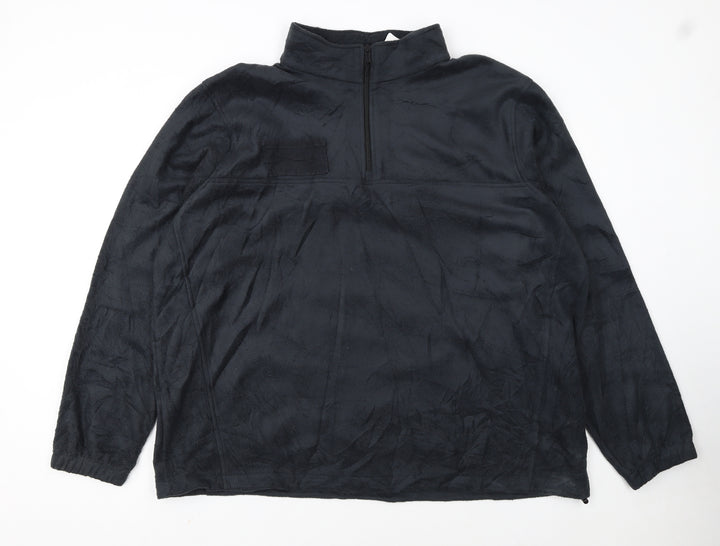 Columbia Men's Black 2XL Fleece 1/4 Zip Pullover Sweatshirt