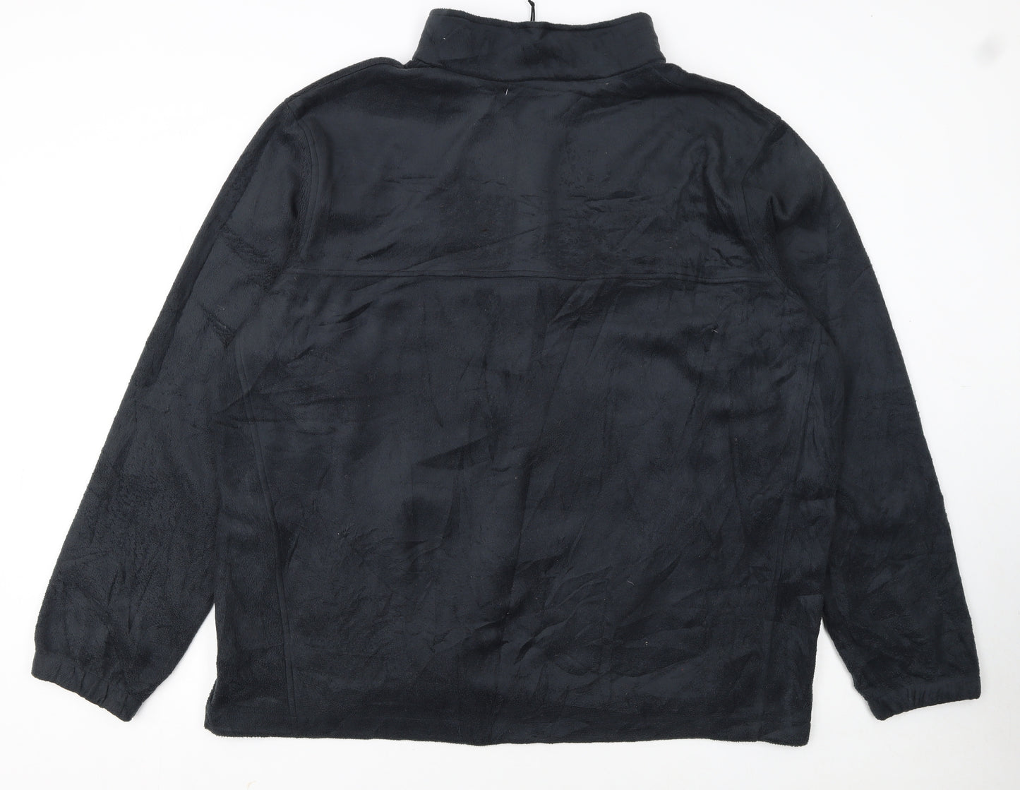 Columbia Men's Black 2XL Fleece 1/4 Zip Pullover Sweatshirt