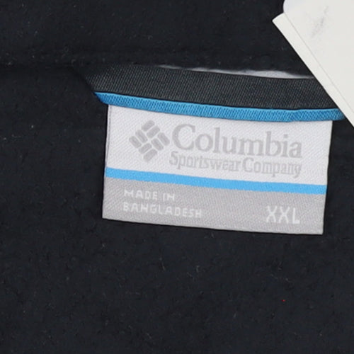 Columbia Men's Black 2XL Fleece 1/4 Zip Pullover Sweatshirt