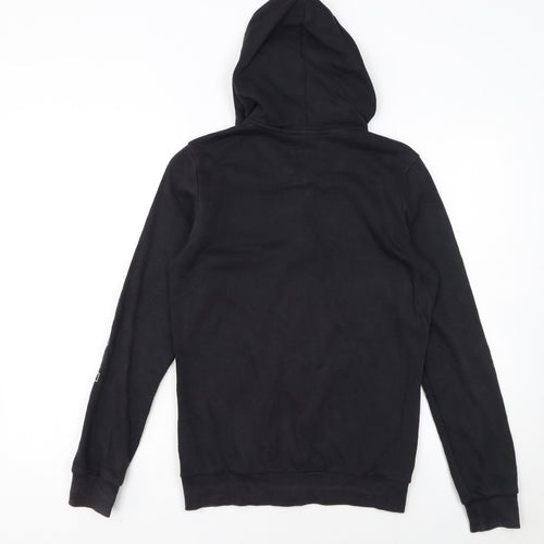 Adidas Girls Black Full Zip Hoodie 14-15 Years Sports Fleece Sweatshirt