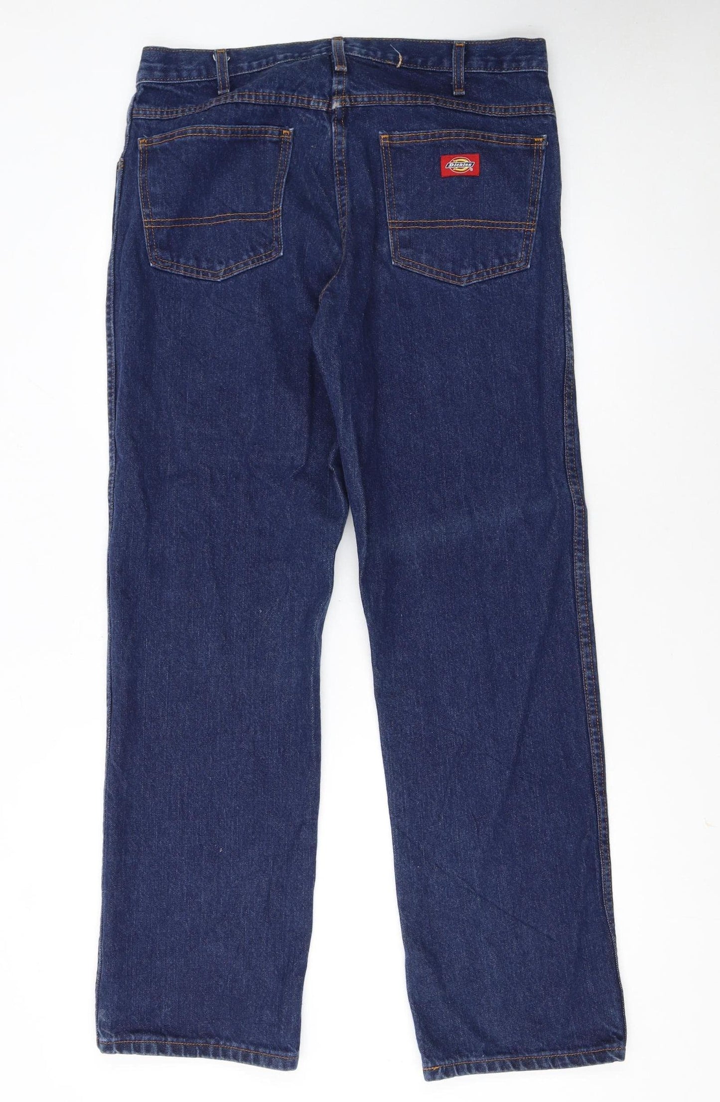Dickies Men's Blue Straight Leg Regular Fit Denim Jeans 34W 32L