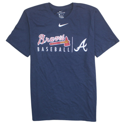 Nike Men’s Blue Braves Baseball Graphic T-Shirt Size M