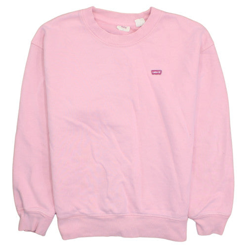 Levi's Women Pink Crew Neck Pullover Sweatshirt XS Cotton Blend