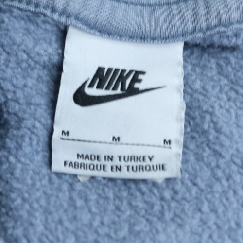 Nike Men's Blue Pullover Hoodie M Fleece Sportswear Regular Fit