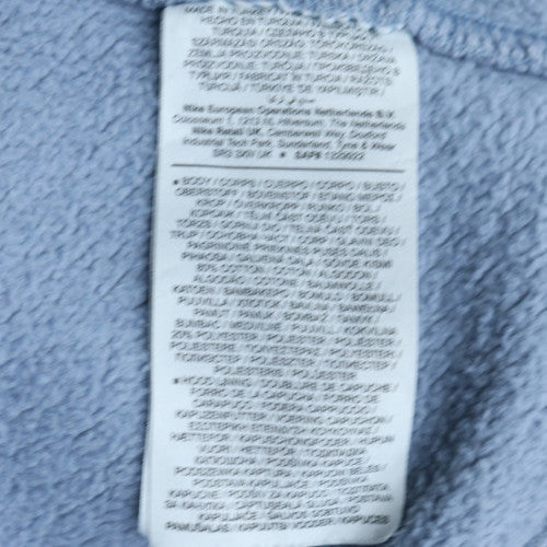 Nike Men's Blue Pullover Hoodie M Fleece Sportswear Regular Fit