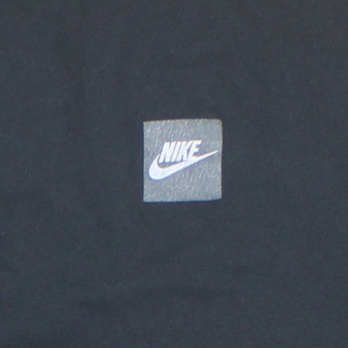Nike Men's Black 2XL Sports Logo Crew Neck Cotton T-Shirt