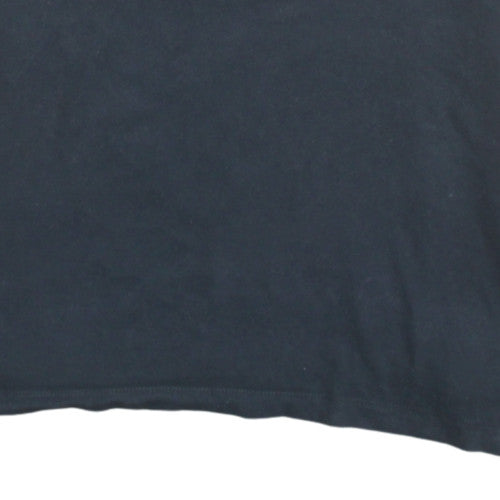 Nike Men's Black 2XL Sports Logo Crew Neck Cotton T-Shirt