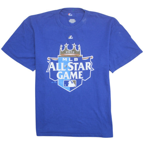 Majestic Men’s Blue MLB All-Star Game 2012 Cotton T-Shirt Size XL