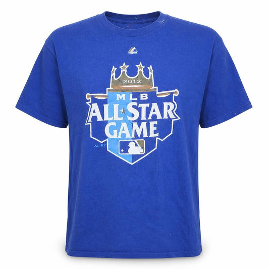 Front view of Majestic Men’s Blue MLB All-Star Game 2012 Cotton T-Shirt, size XL