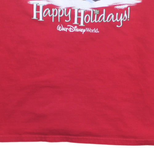 Disney Parks Men’s Red XL Christmas Mickey & Friends T-Shirt