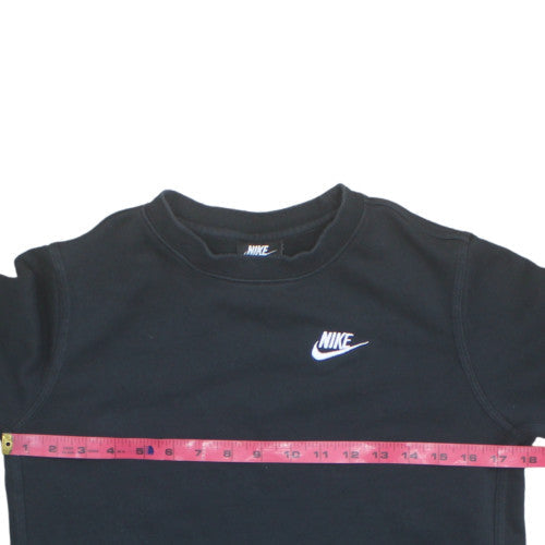 Nike Boys Black XL Pullover Fleece Sweatshirt Crew Neck Logo Jumper