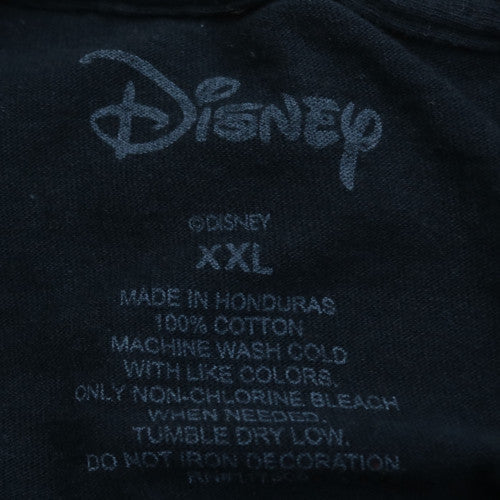 Disney Men's Black 2XL Mickey Mouse Christmas Graphic T-Shirt