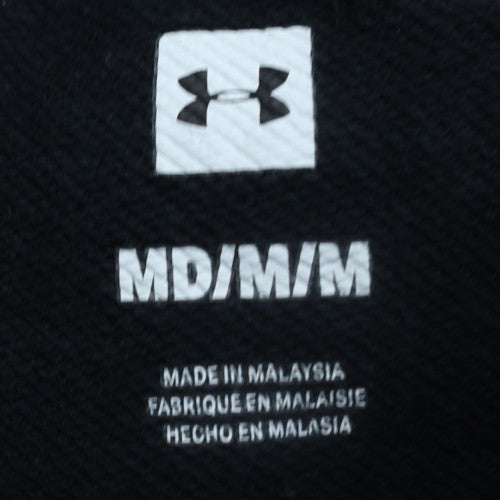 Under Armour Womens Black Medium Full Zip Hoodie Cotton Blend