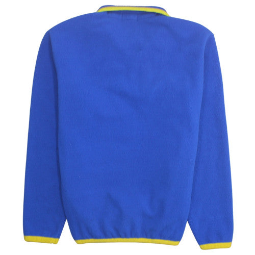 Ralph Lauren Men's Blue Fleece 1/4 Zip Collared Sweatshirt Size L
