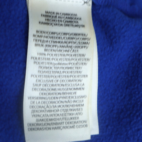 Ralph Lauren Men's Blue Fleece 1/4 Zip Collared Sweatshirt Size L