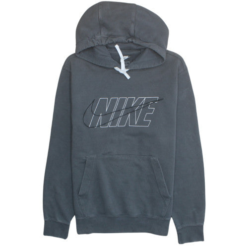 Nike Mens Black Hoodie M Pullover Hooded Sweatshirt Logo Print