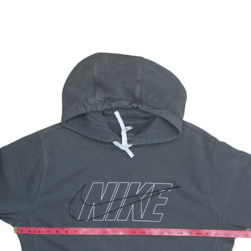 Nike Mens Black Hoodie M Pullover Hooded Sweatshirt Logo Print